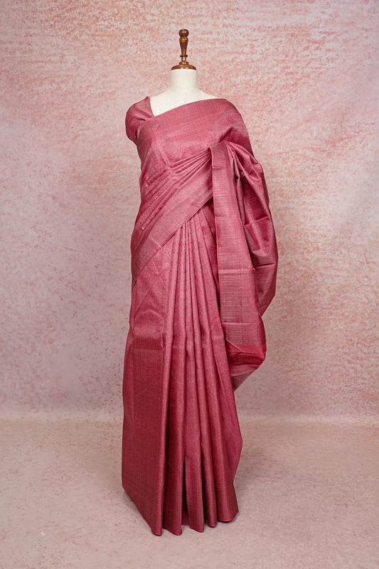 Onion Pink Kancheepuram Silk Saree