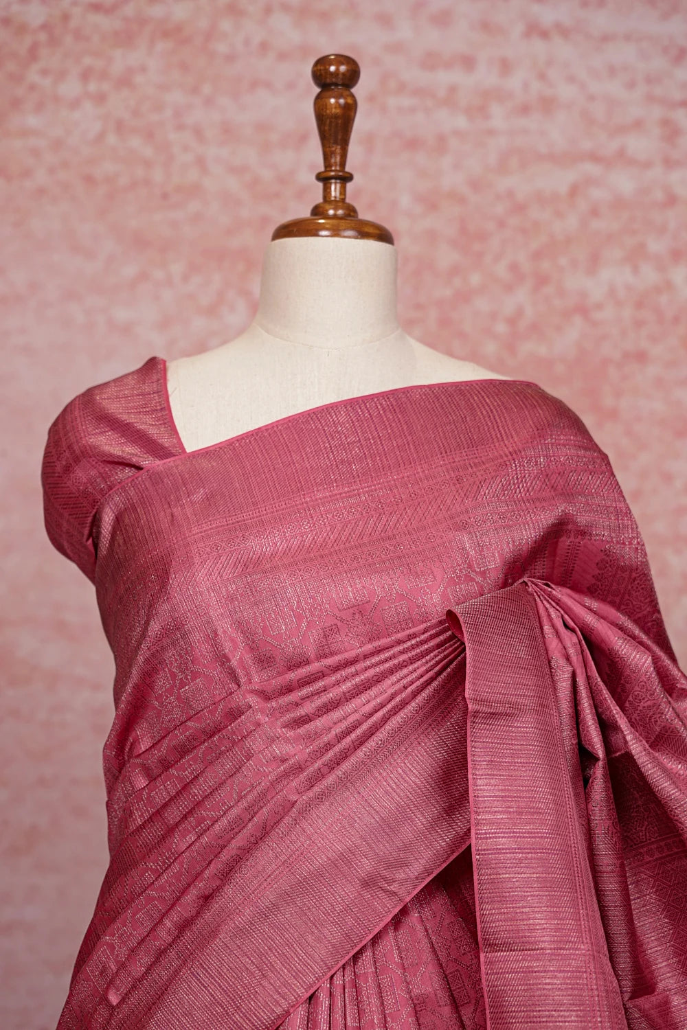 Onion Pink Kancheepuram Silk Saree