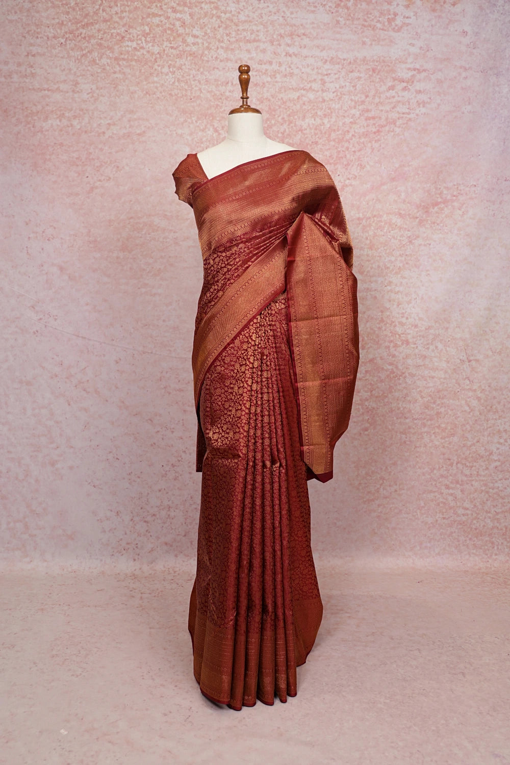 Brown Kancheepuram Silk Saree