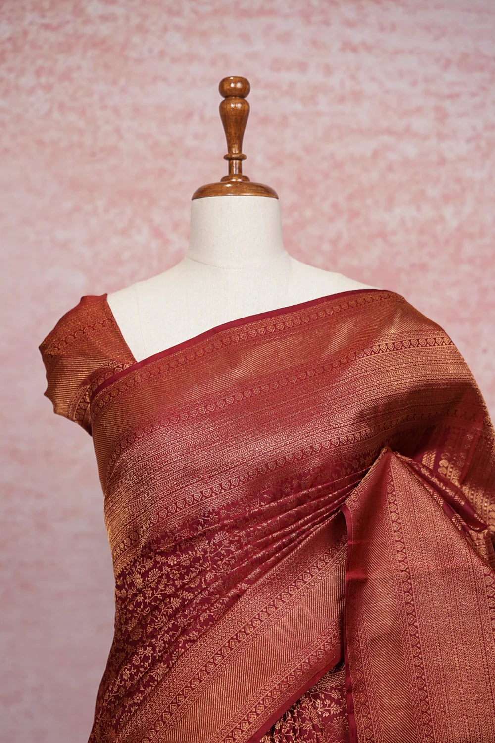 Brown Kancheepuram Silk Saree