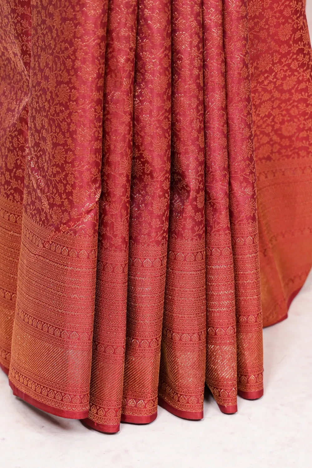 Brown Kancheepuram Silk Saree