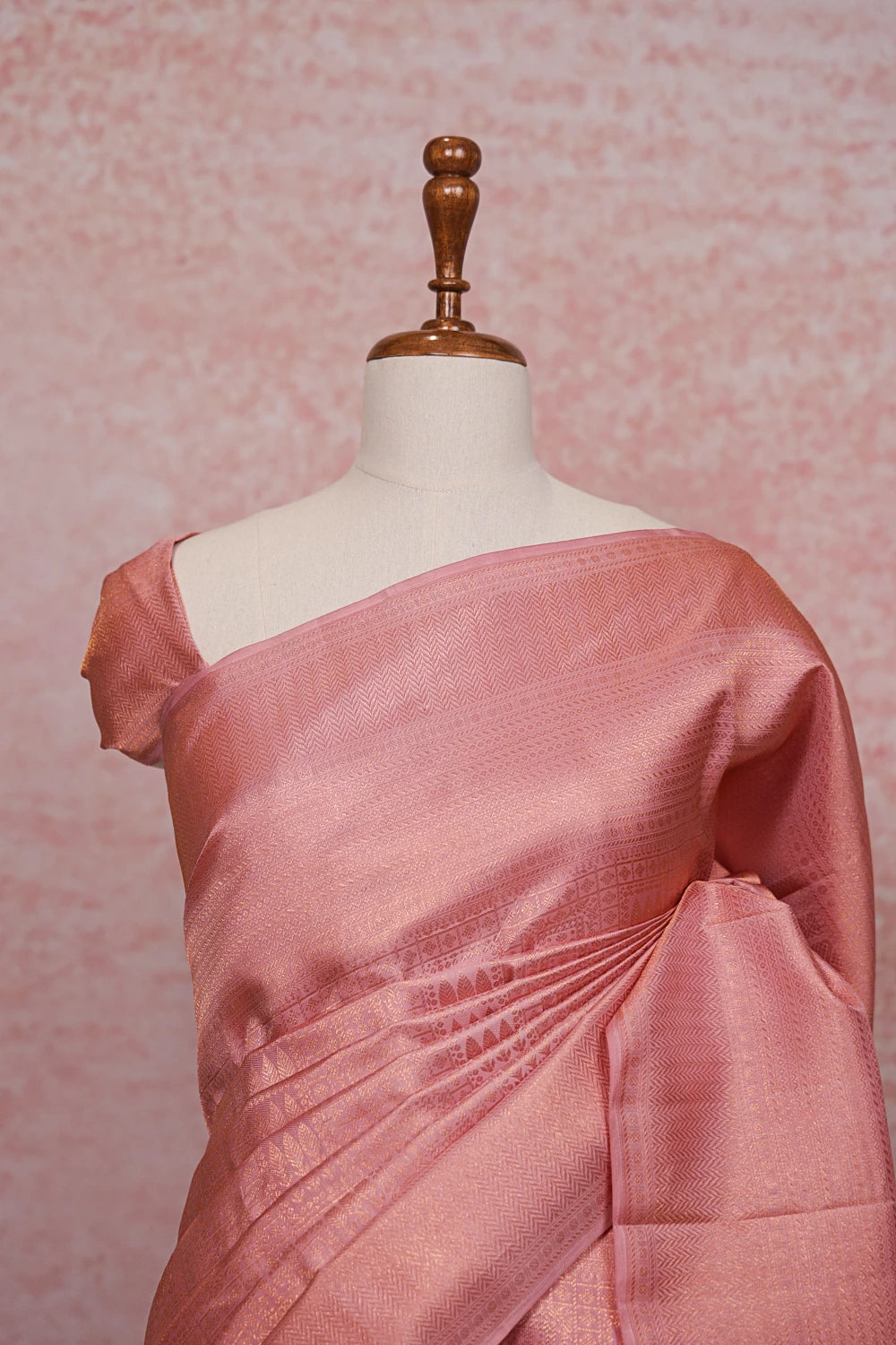 Light Pink Kancheepuram Silk Saree