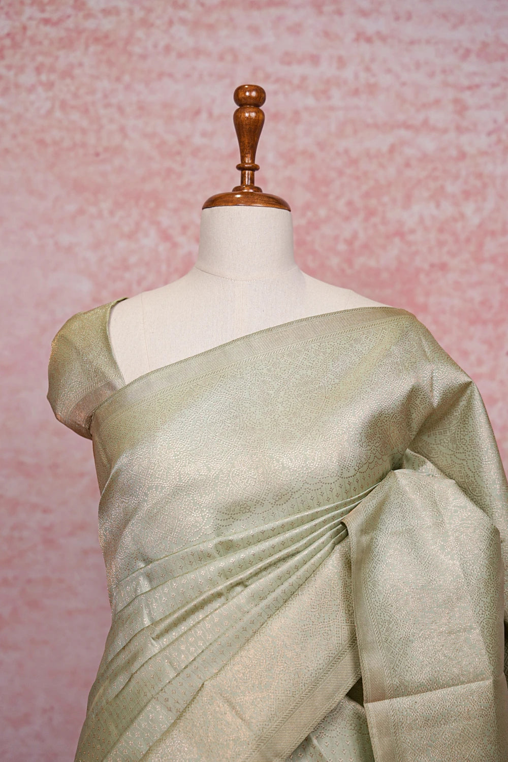 Pastel Green Kancheepuram Silk Saree