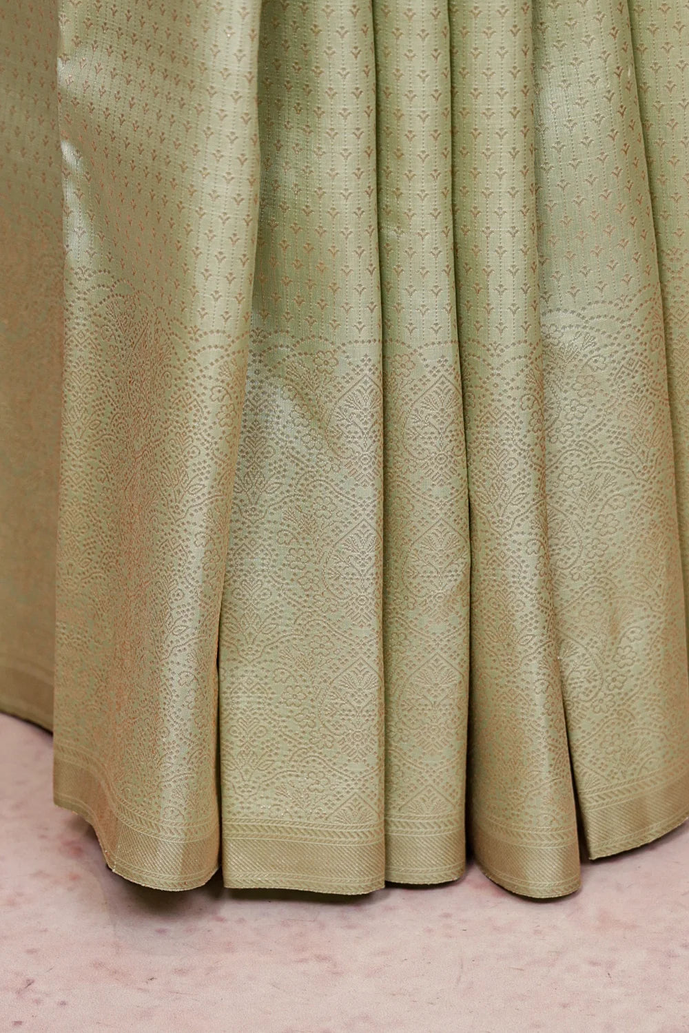 Pastel Green Kancheepuram Silk Saree