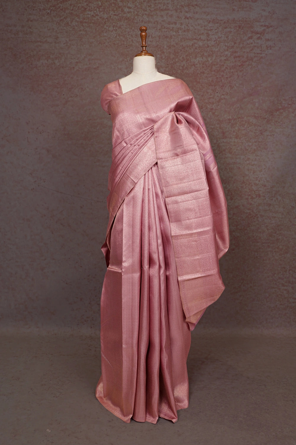 Pastel Pink Kancheepuram Silk Saree