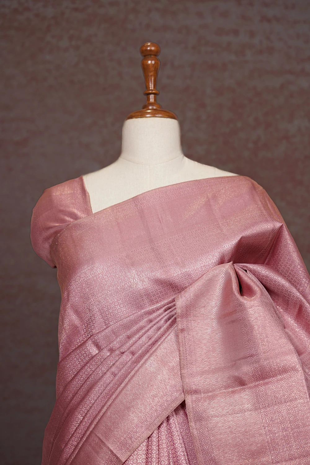 Pastel Pink Kancheepuram Silk Saree