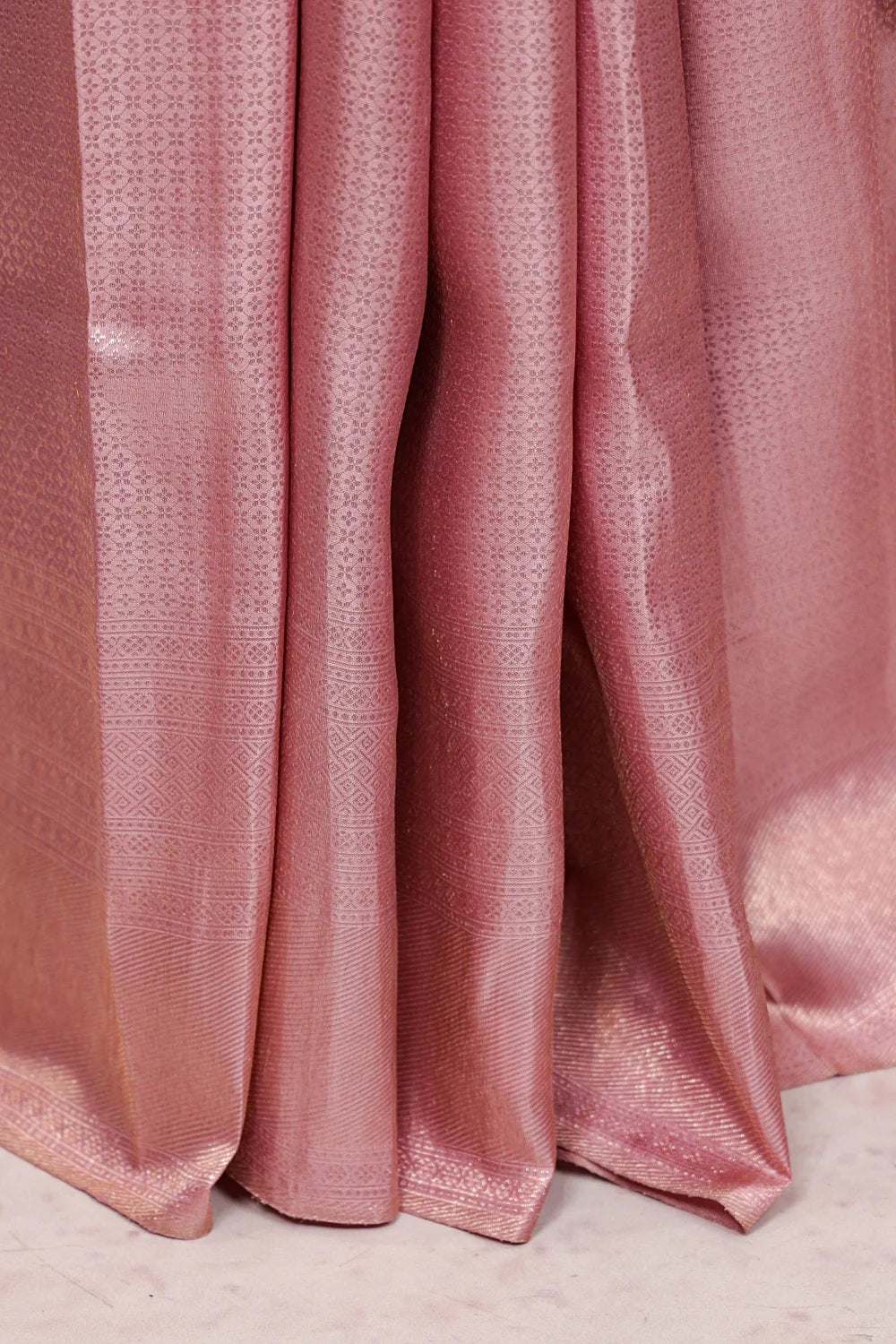 Pastel Pink Kancheepuram Silk Saree