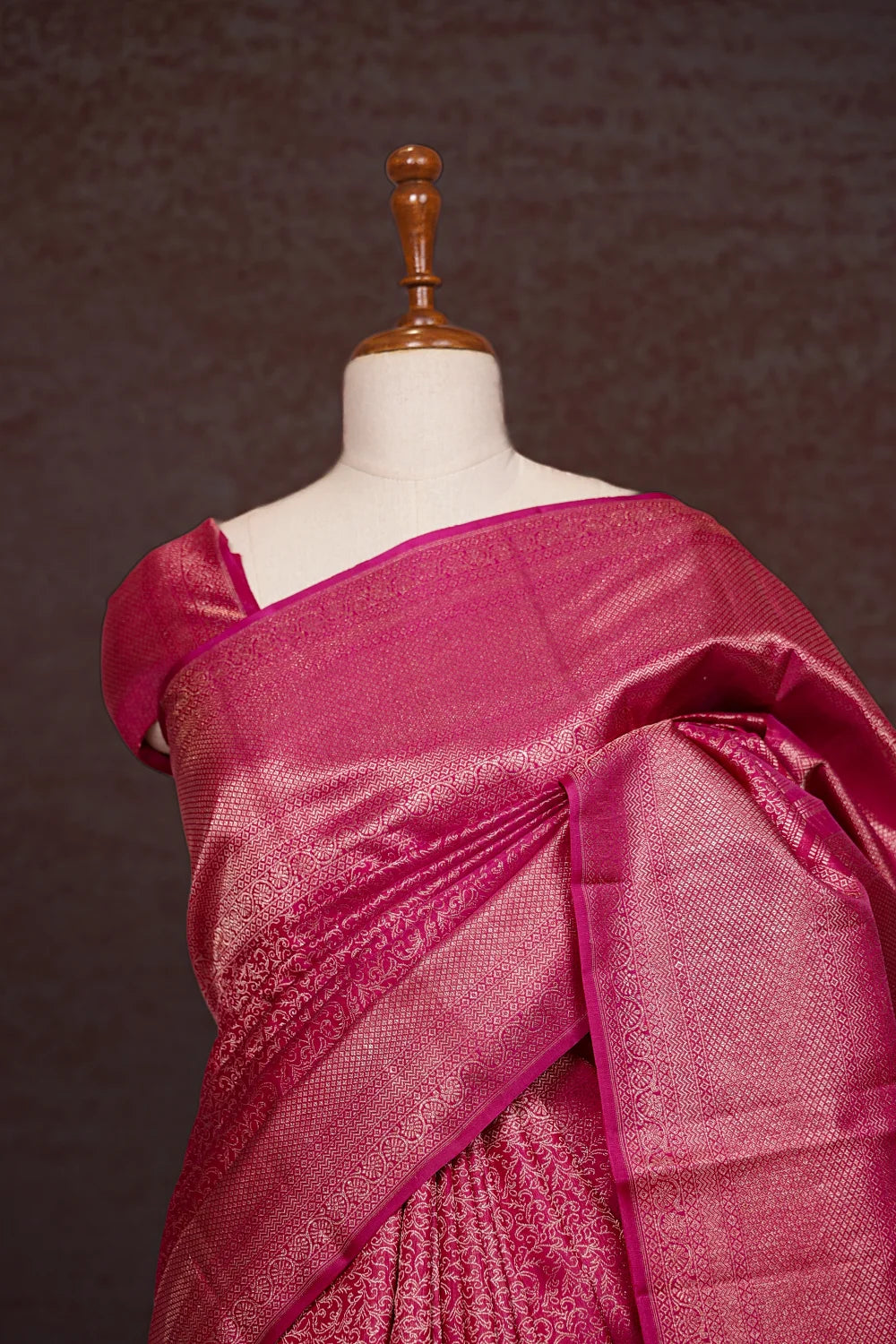 Mulberry Purple Color Kancheepuram Silk Saree