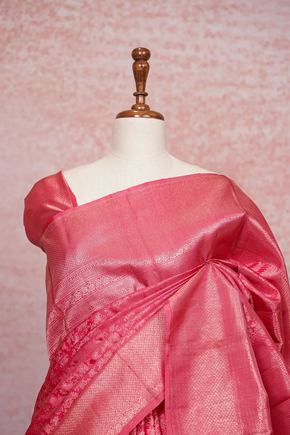Light Pink Kancheepuram Silk Saree