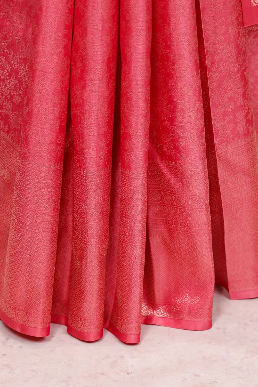Light Pink Kancheepuram Silk Saree