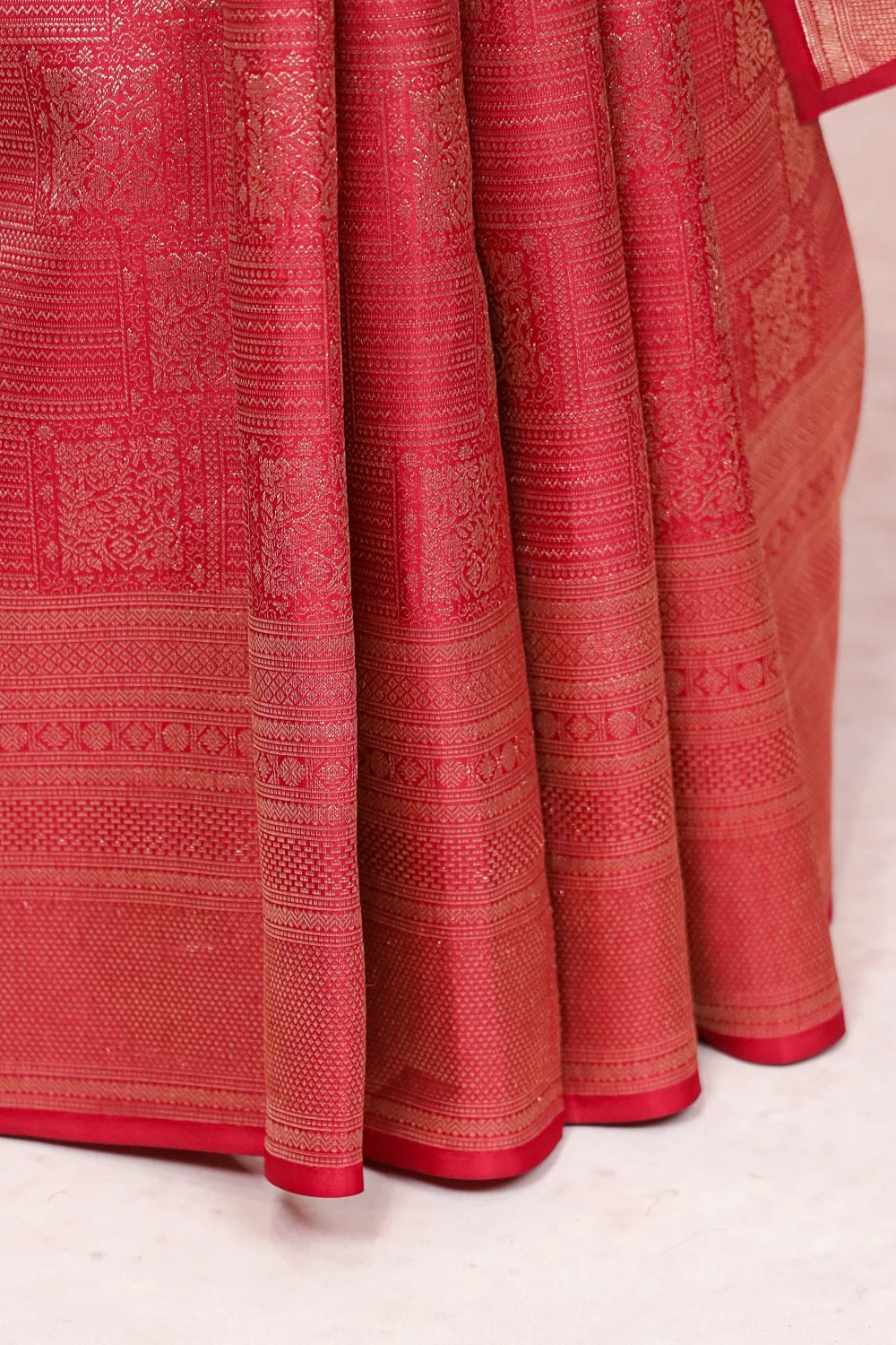 Wine Kancheepuram Silk Saree
