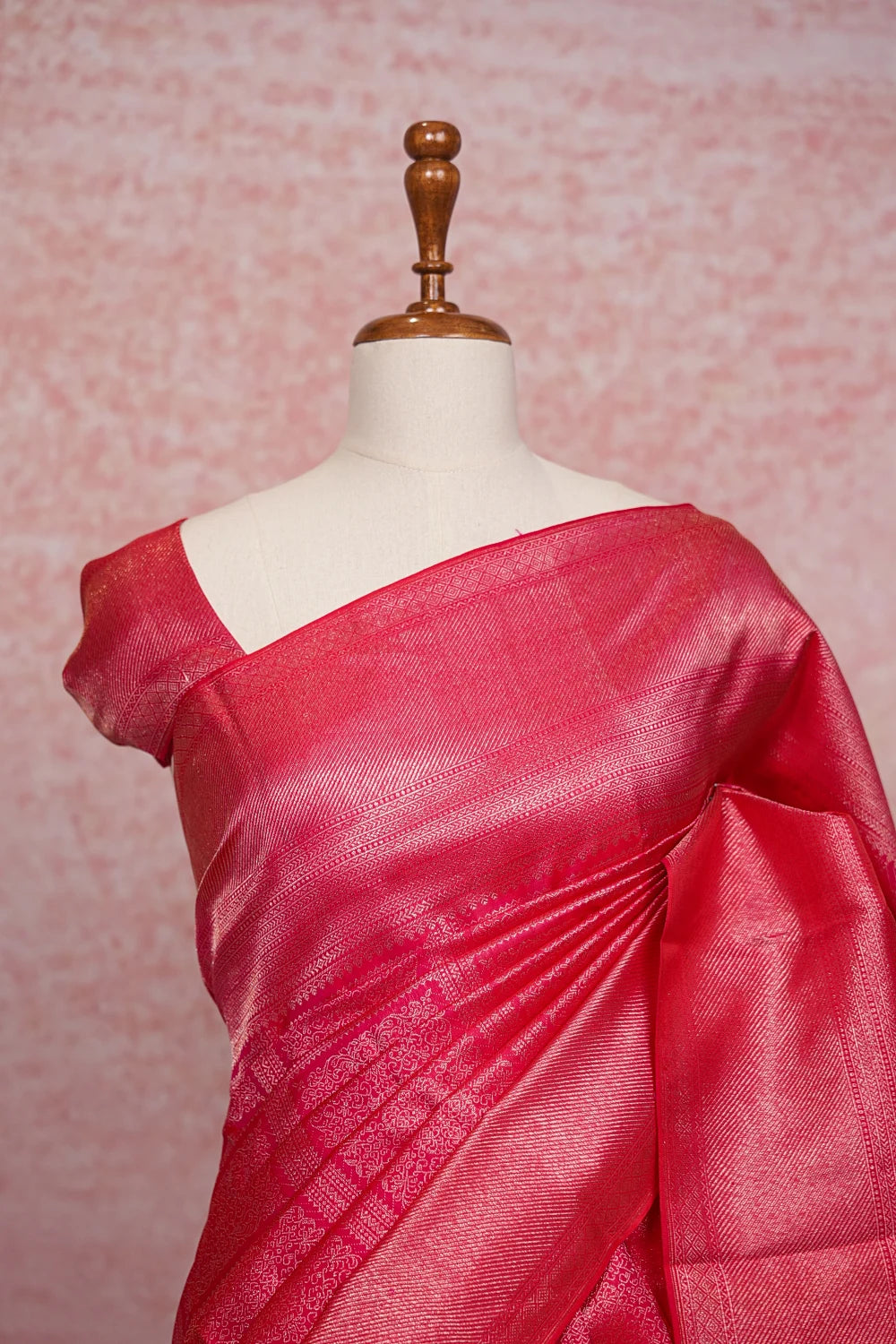 Rani Pink Kancheepuram Silk Saree