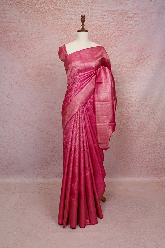 Pastel Pink Kancheepuram Silk Saree