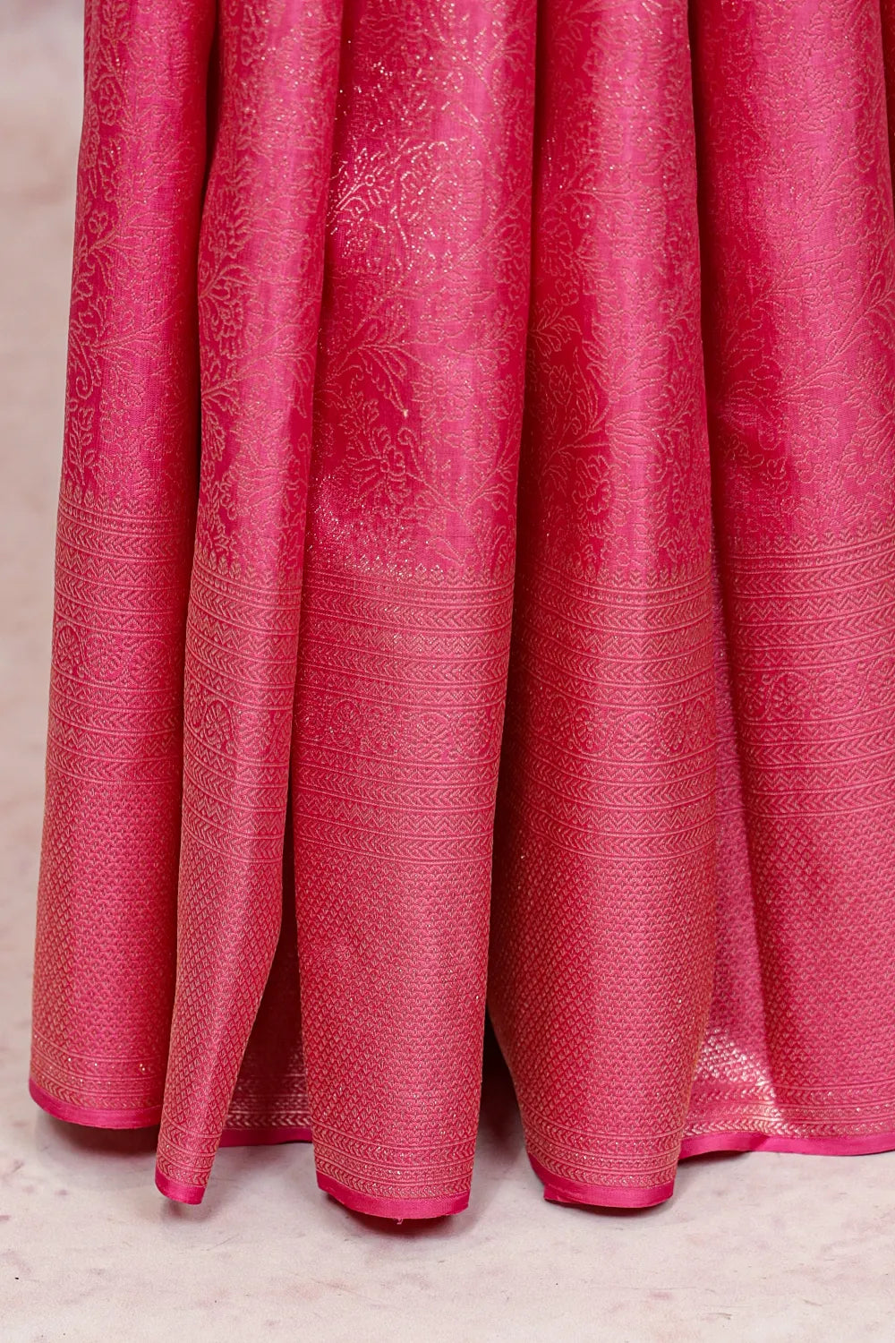 Pastel Pink Kancheepuram Silk Saree