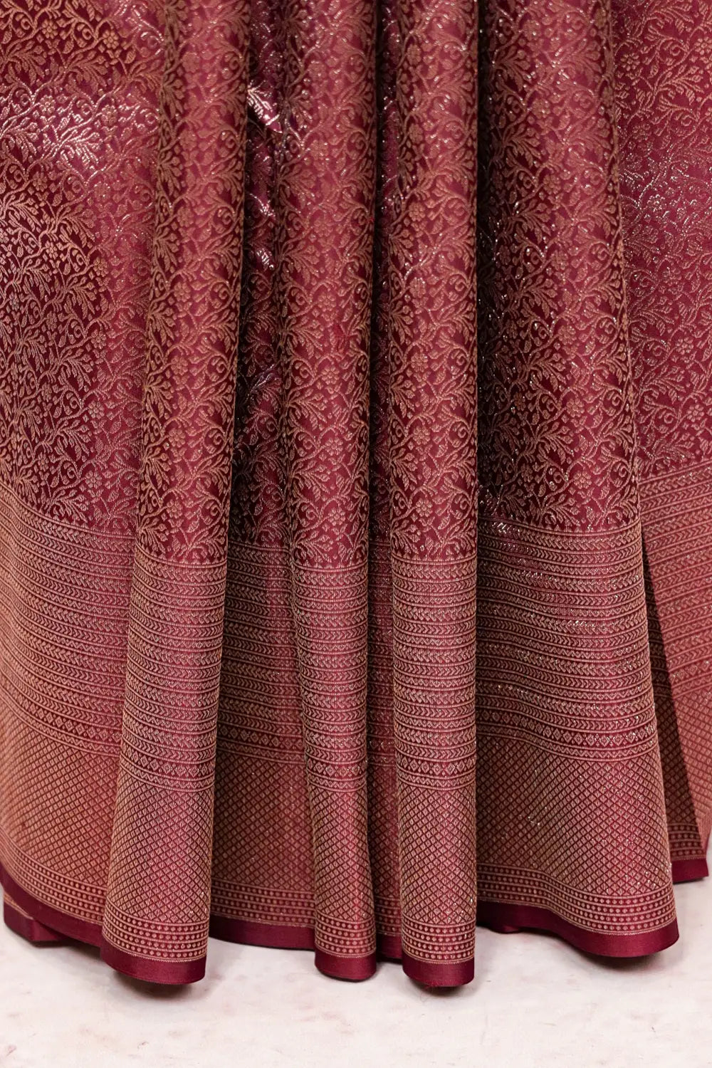 Grape Wine Kancheepuram Silk Saree