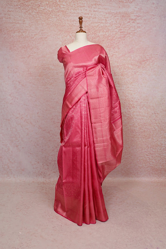 Pink Kancheepuram Silk Saree