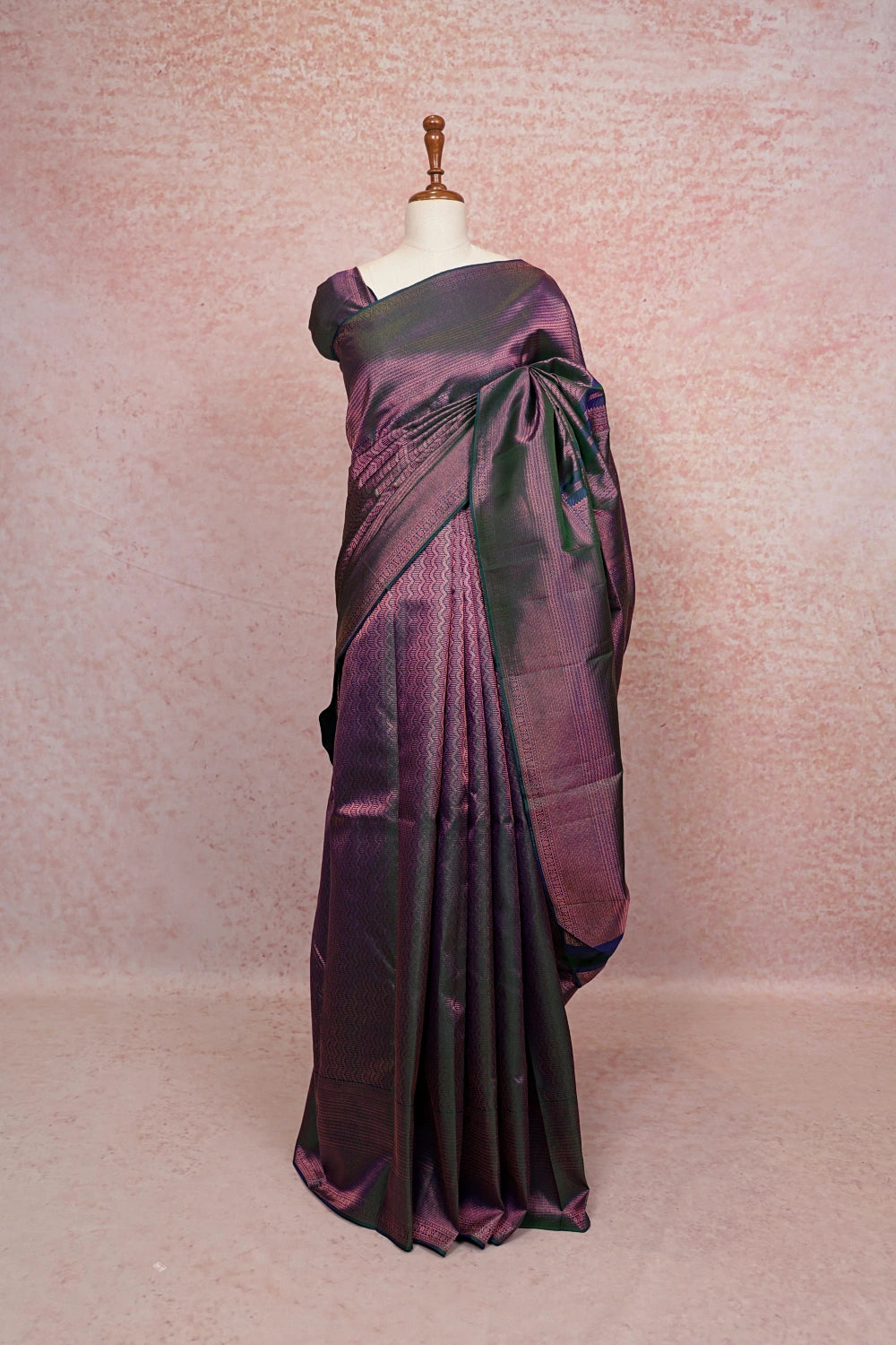 Peacock Green Kancheepuram Silk Saree