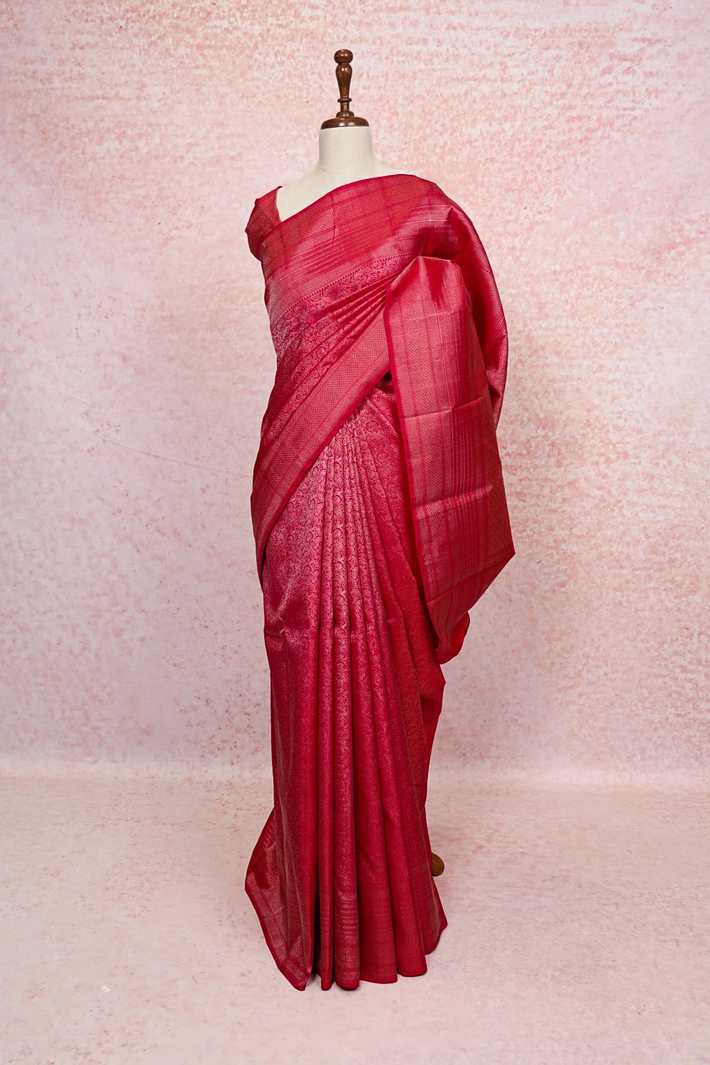 Rani Pink Kancheepuram Silk Saree