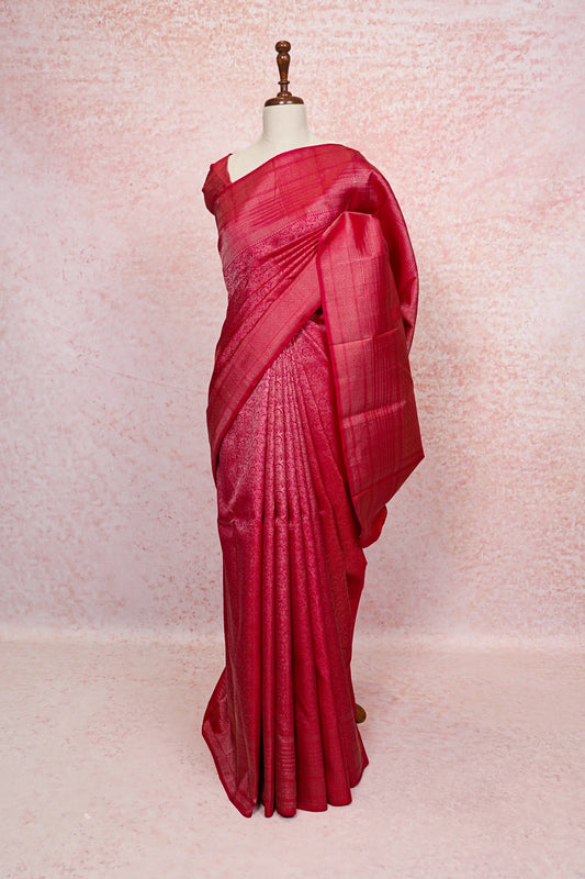 Rani Pink Kancheepuram Silk Saree