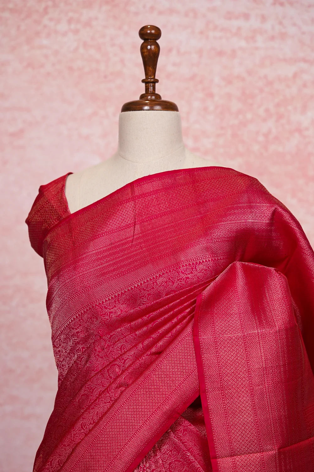 Rani Pink Kancheepuram Silk Saree