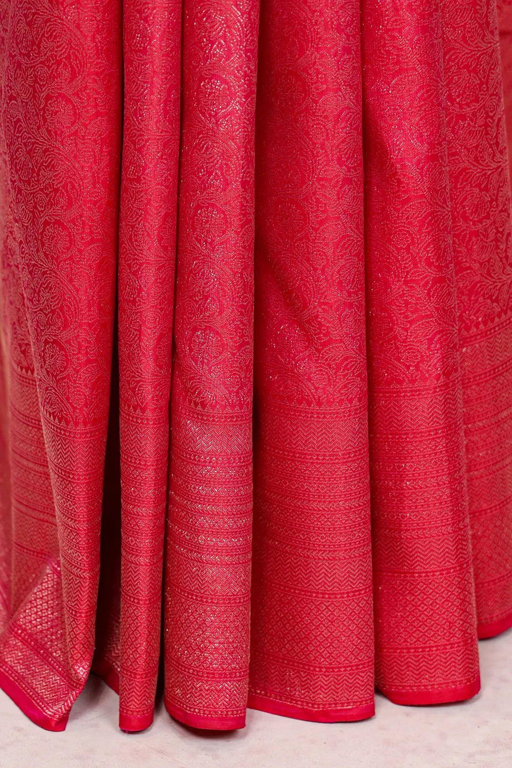 Rani Pink Kancheepuram Silk Saree