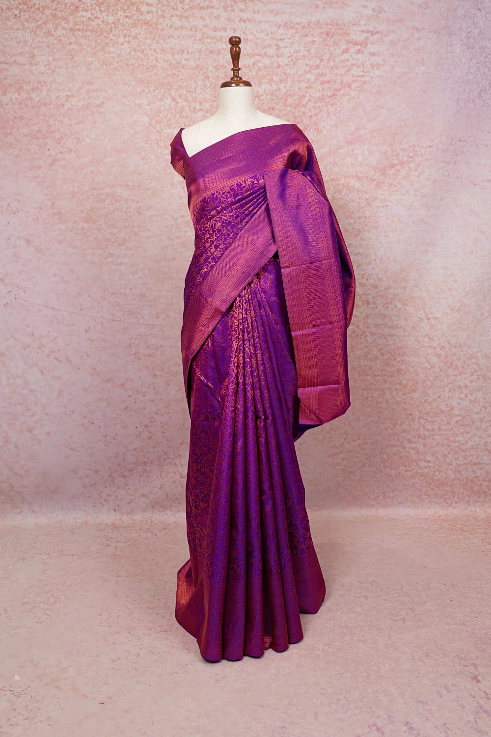 Royal Purple Kancheepuram Silk Saree