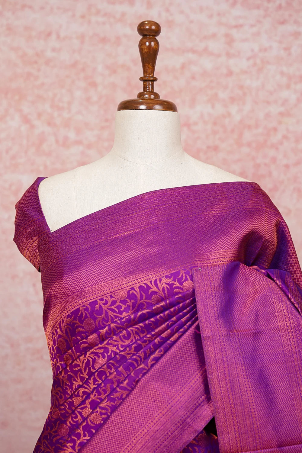 Royal Purple Kancheepuram Silk Saree