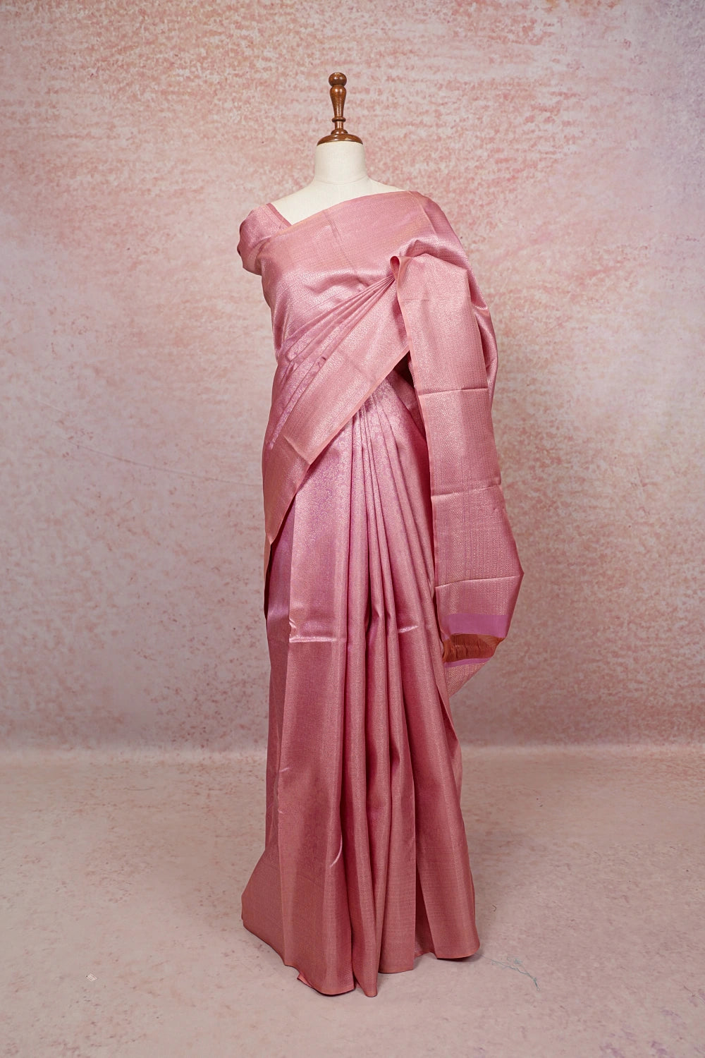 Pink Kancheepuram Silk Saree