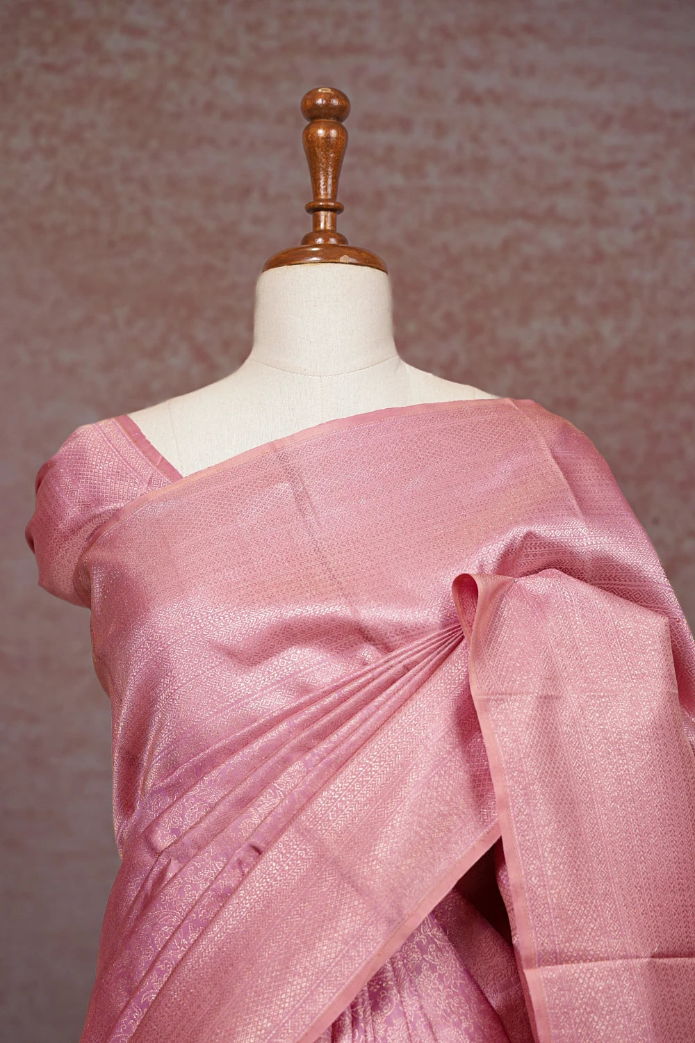 Pink Kancheepuram Silk Saree