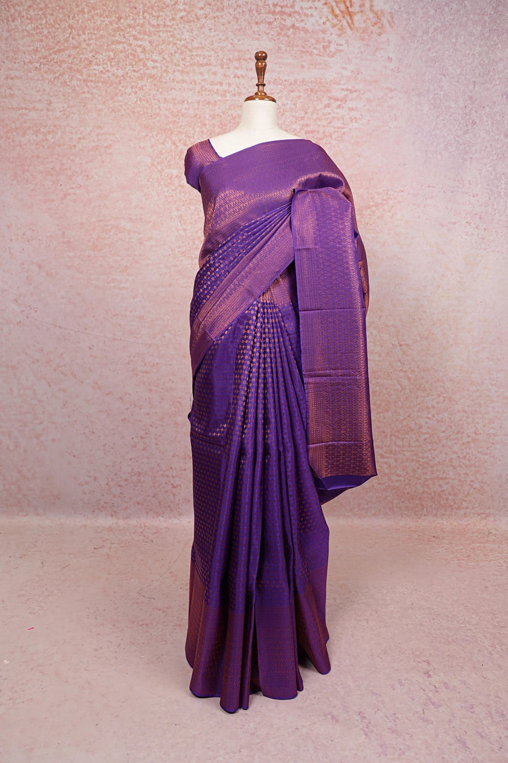 Royal Purple Kancheepuram Silk Saree