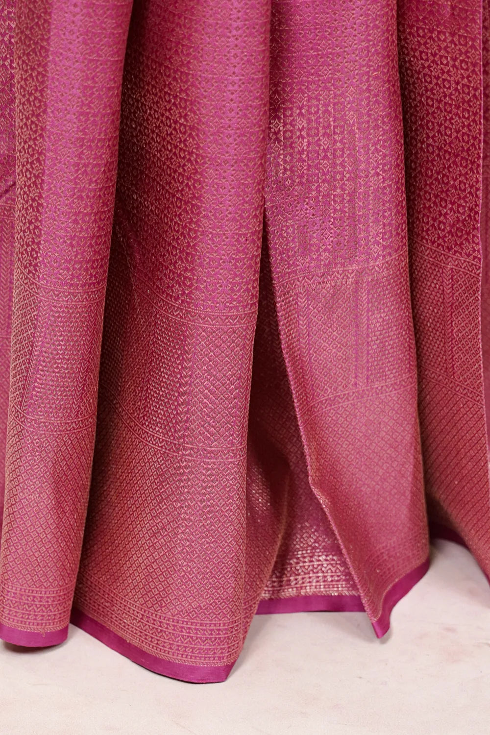 Onion Pink Kancheepuram Silk Saree
