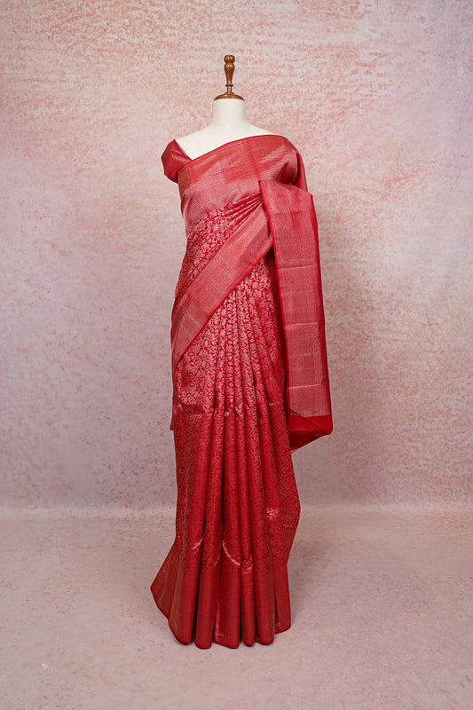Chilly Red Kancheepuram Silk Saree