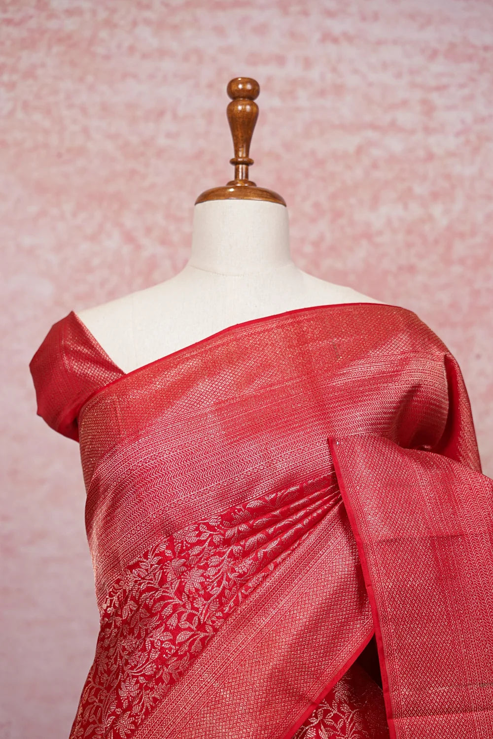 Chilly Red Kancheepuram Silk Saree