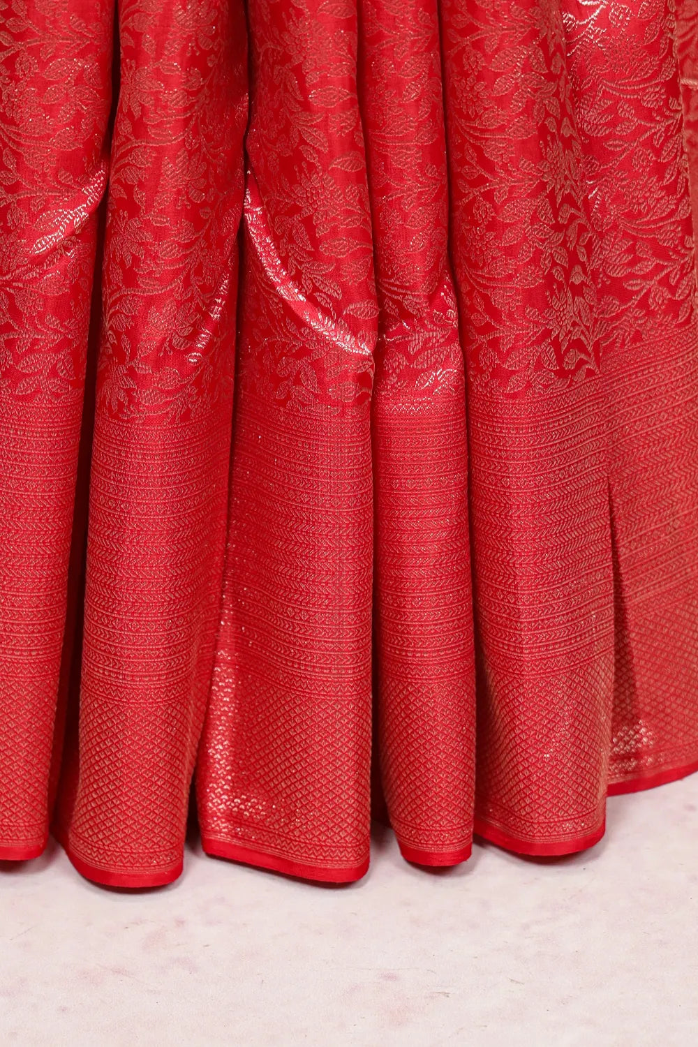 Chilly Red Kancheepuram Silk Saree