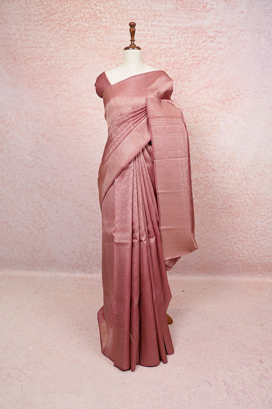 Old Rose Kancheepuram Silk Saree