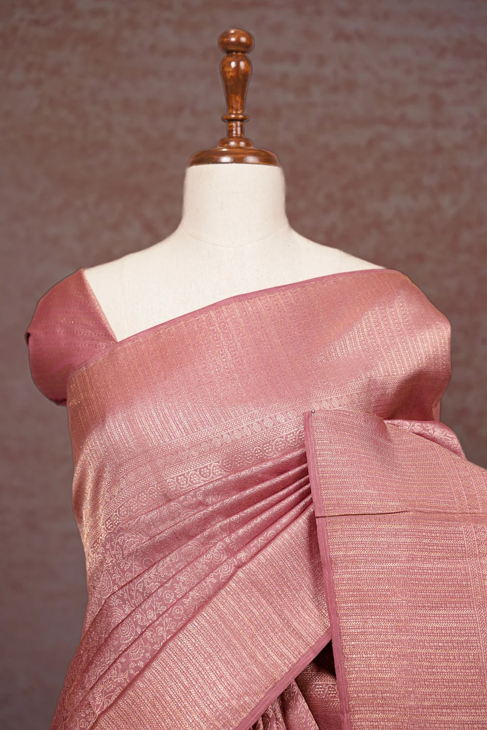 Old Rose Kancheepuram Silk Saree