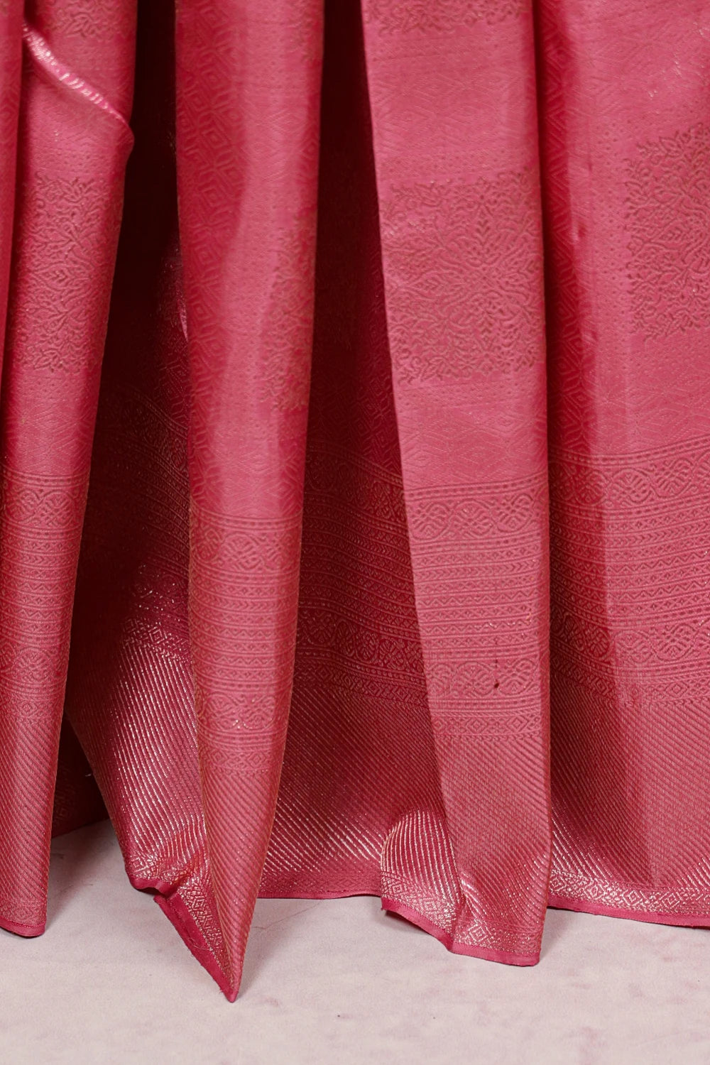 Lotus Pink Kancheepuram Silk Saree