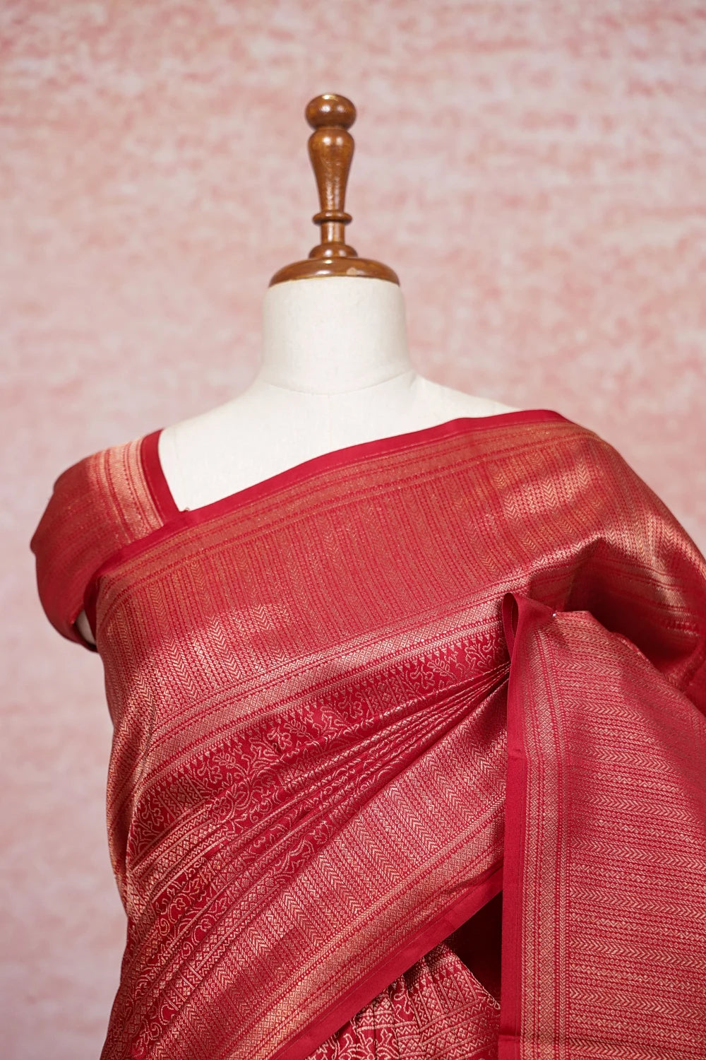 Maroon Kancheepuram Silk Saree