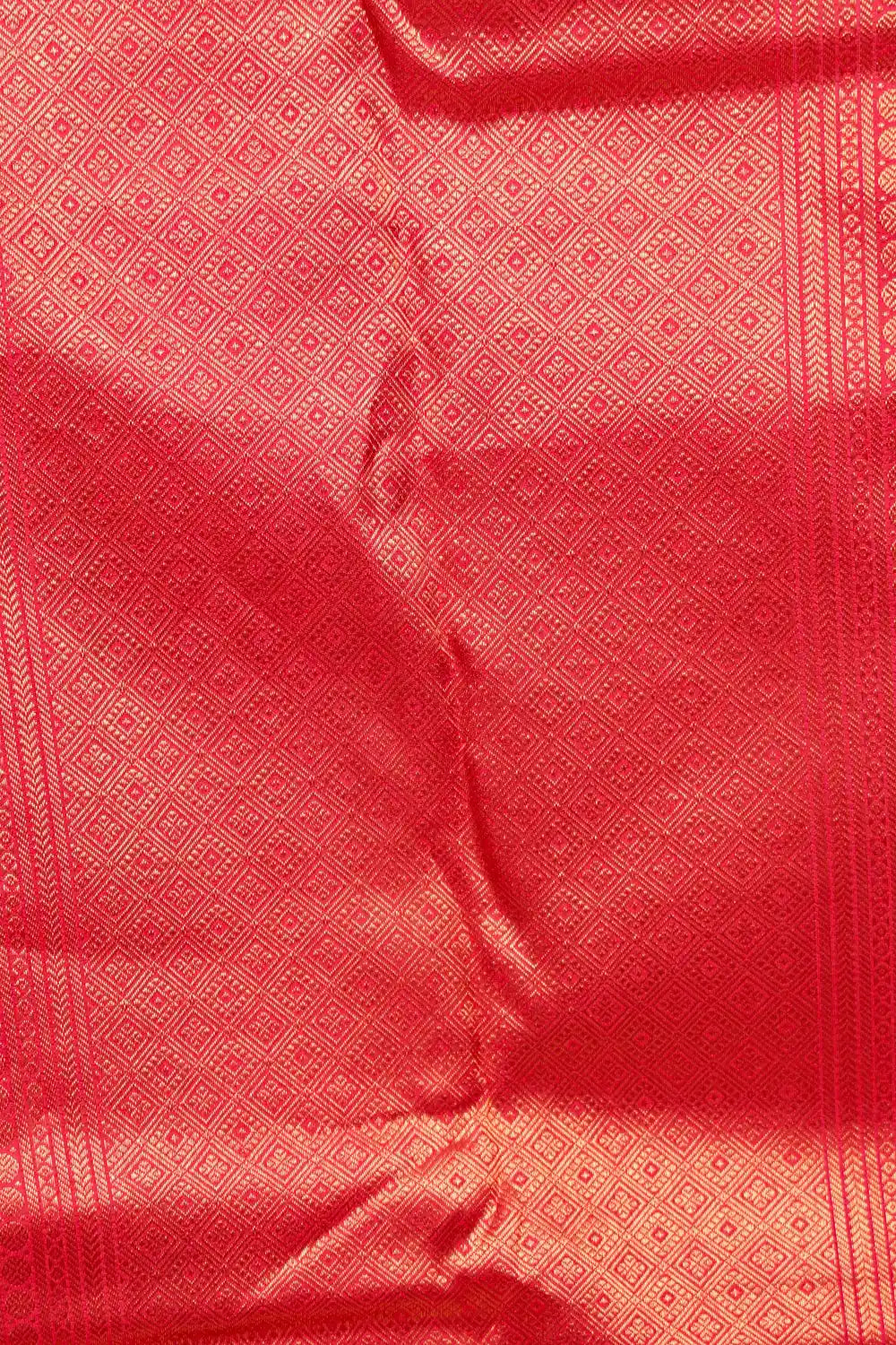 Brick Red Kancheepuram Silk Saree