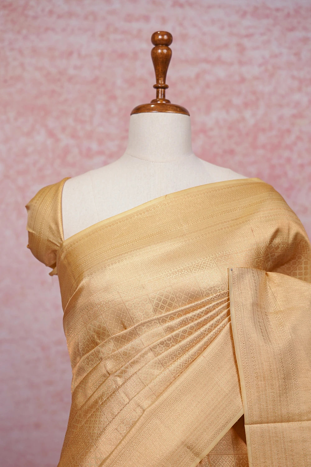 Sandal Kancheepuram Silk Saree
