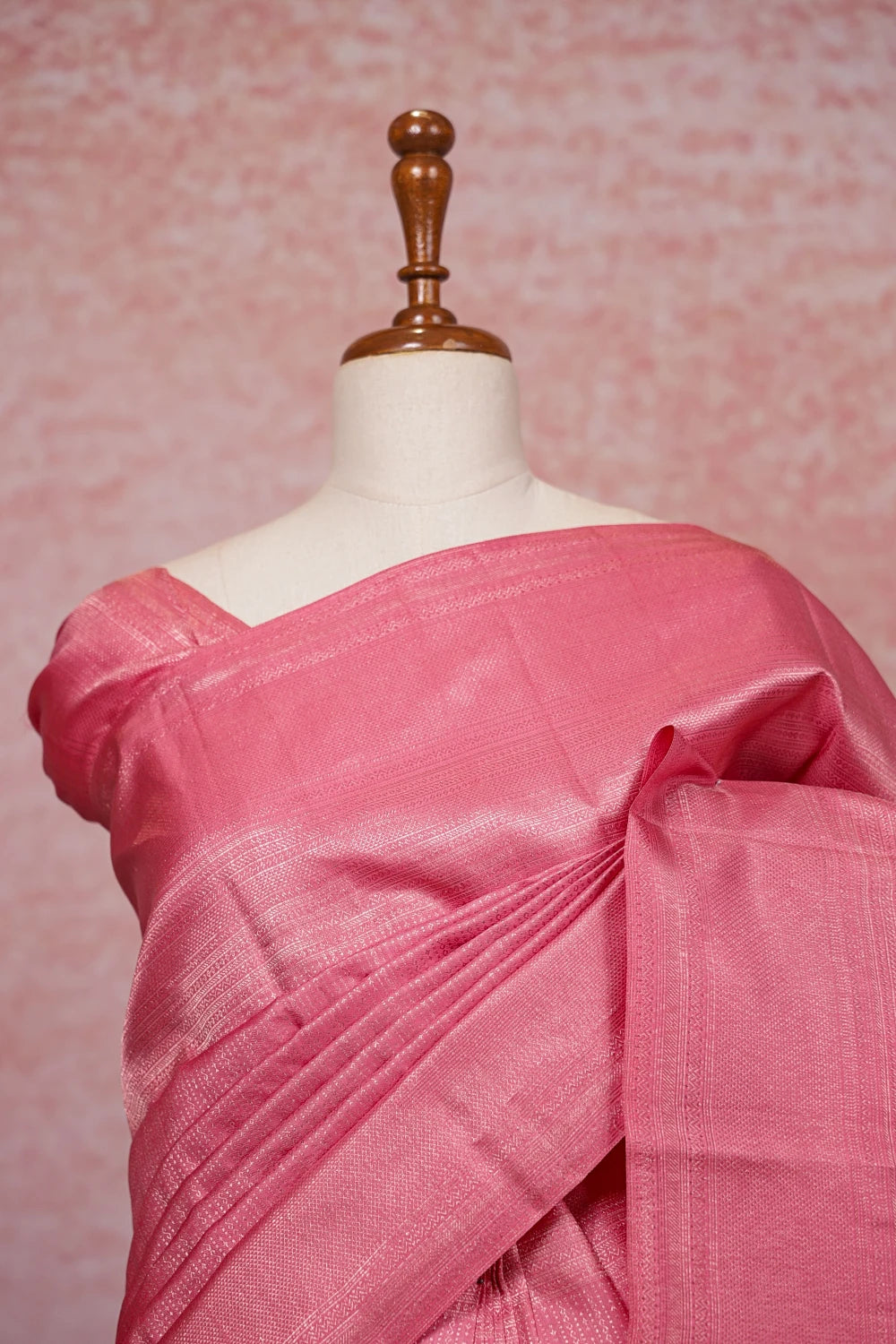 Lotus Pink Kancheepuram Silk Saree