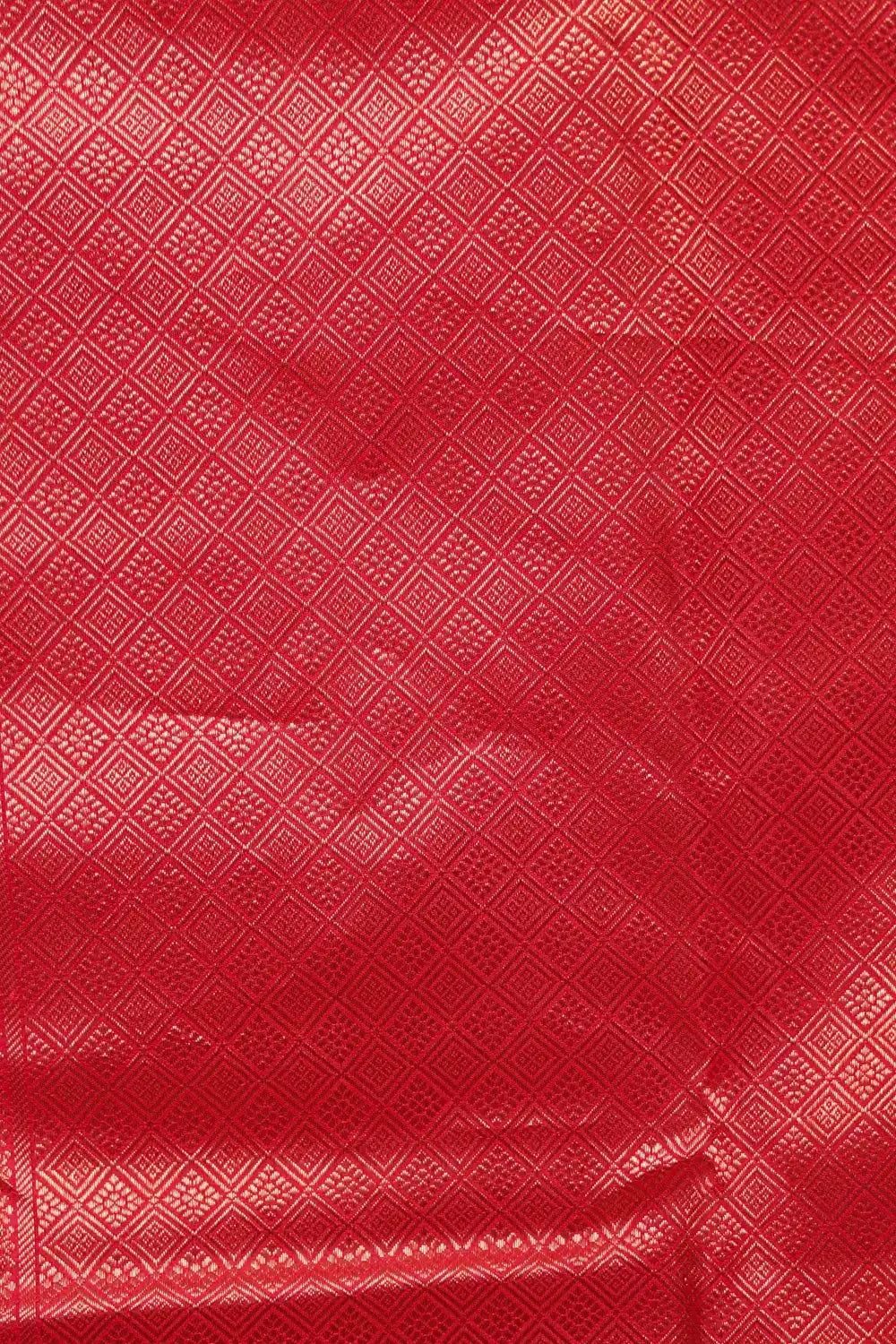 Blood Red Kancheepuram Silk Saree