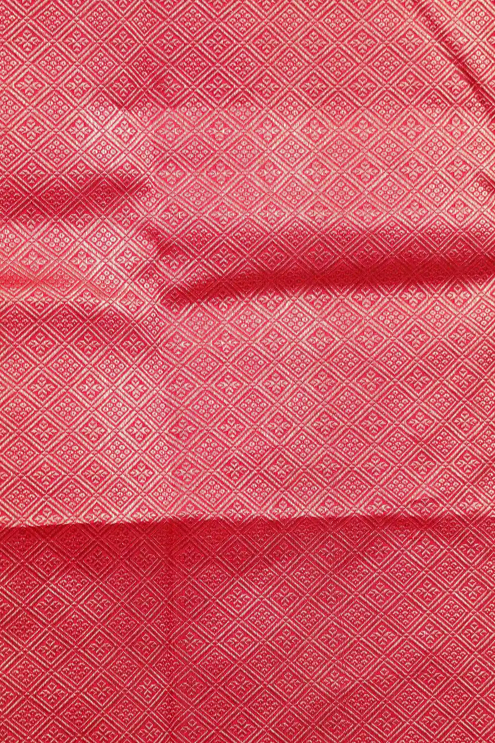 Maroonish Red Kancheepuram Silk Saree