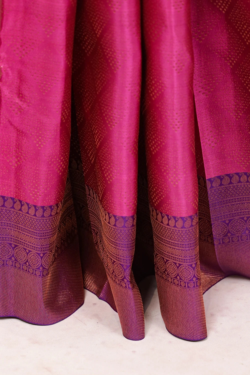 Wine Kancheepuram Silk Saree