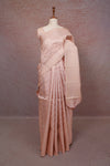 Light Peach Kancheepuram Silk Saree