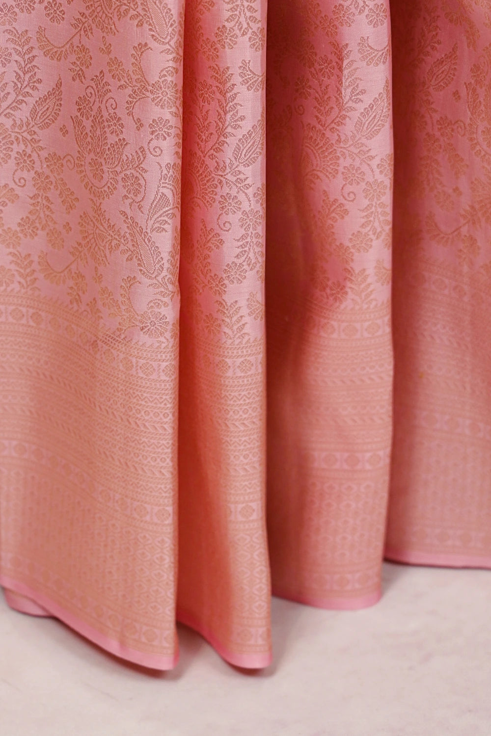 Baby Pink Kancheepuram Saree
