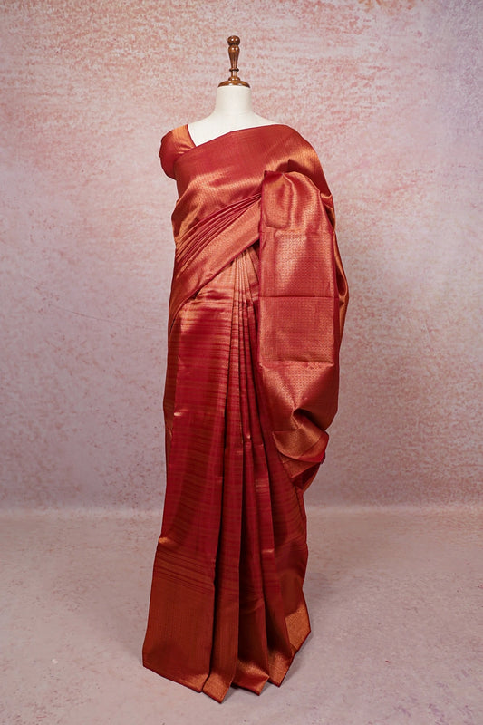 Wine Kancheepuram Silk Saree