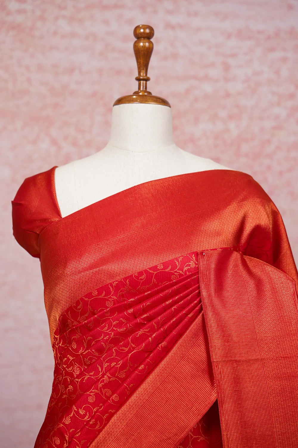 Red Kancheepuram Silk Saree