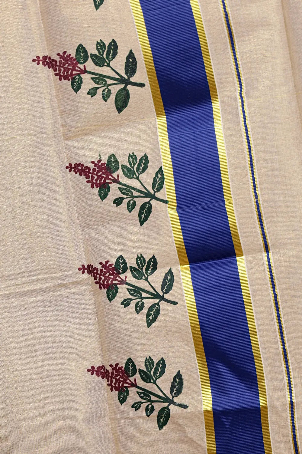 Golden Tissue Kerala Set Mundu