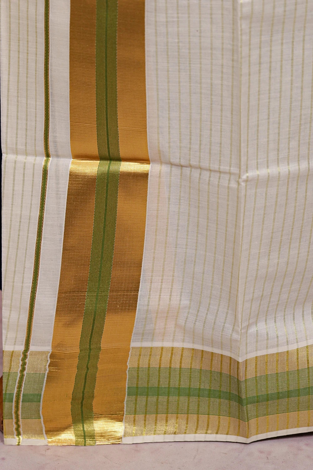 Off White Kerala Set Mundu